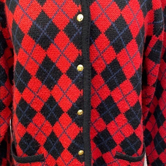 Liz Baker Argyle Sweater - Picture 2 of 4